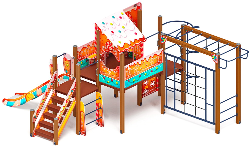 ТЕРЕМОК детский игровой комплекс ДИК 2.07.02-02 (H=1200)