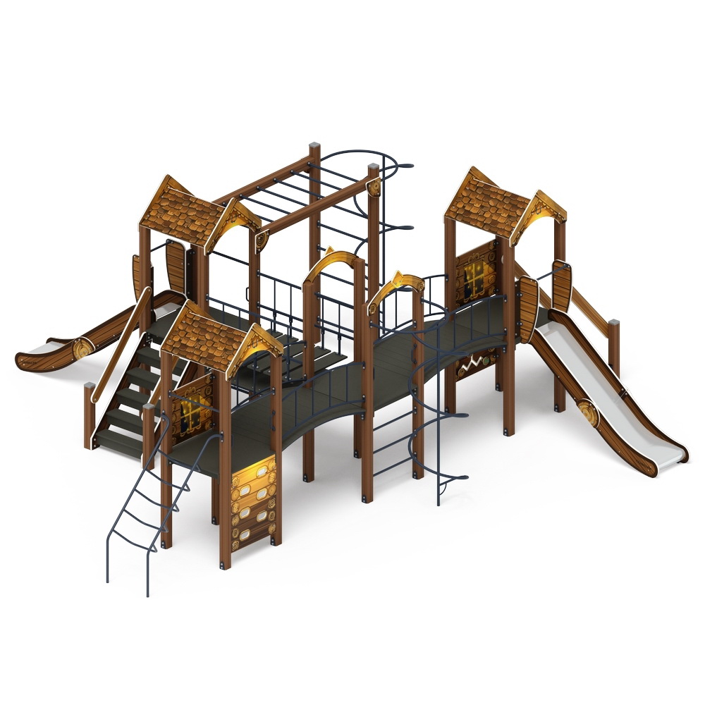 ДВОРИК ДЕТСТВА (Эко) детский игровой комплекс ДИК 2.01.4.02-02 (Н=1200)