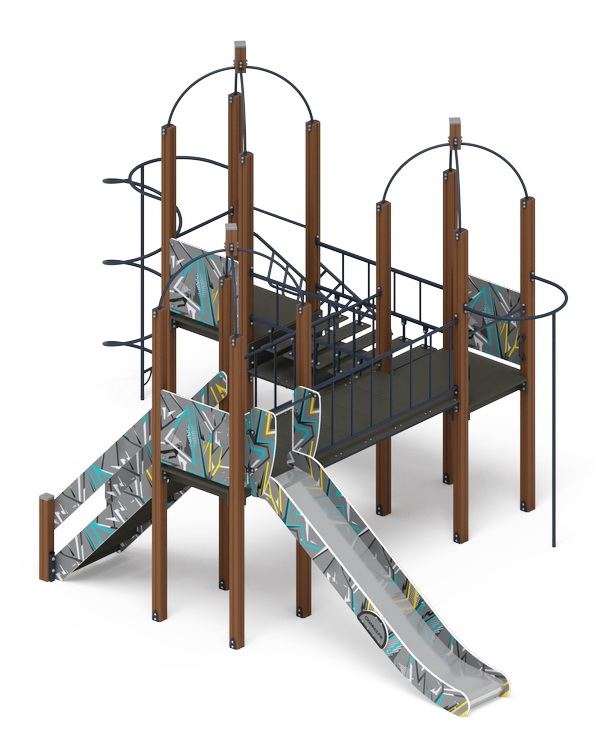 НАВИНА (Техно-голубой) детский игровой комплекс ДИК 2.09.06-01 (Н=1500)