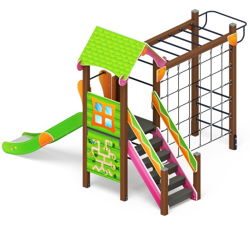 ЛУКОМОРЬЕ детский игровой комплекс ДИК 2.25.04-01.С (Н=1200)