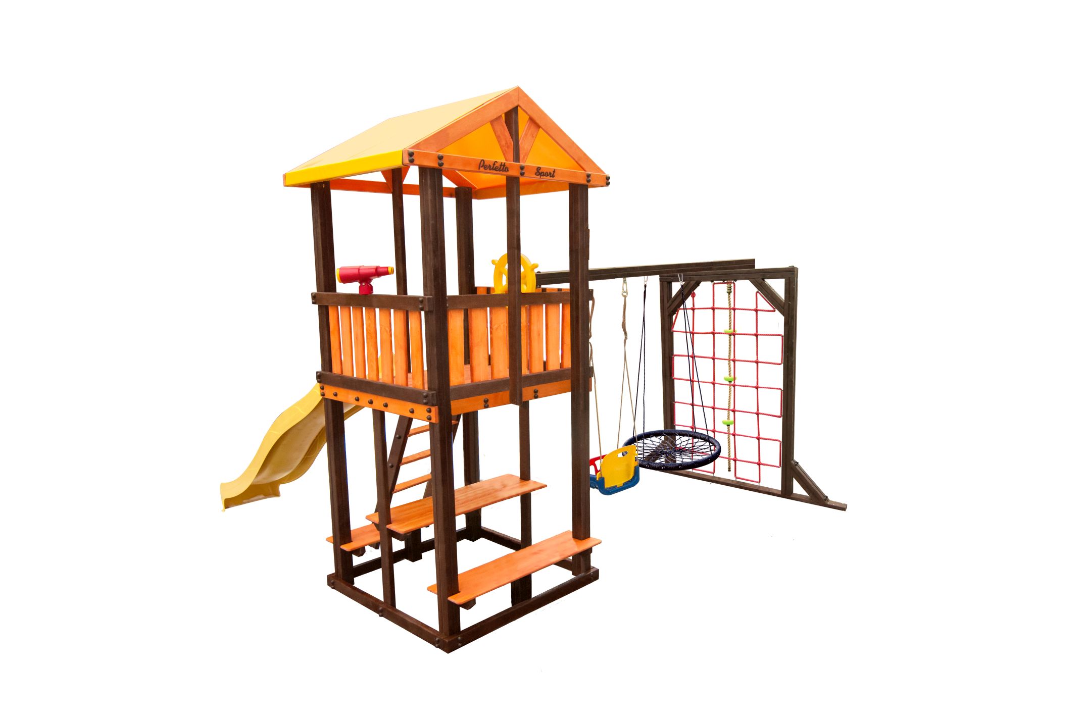 Игровой комплекс Perfetto sport «Bari-9» + качели "Паутина"