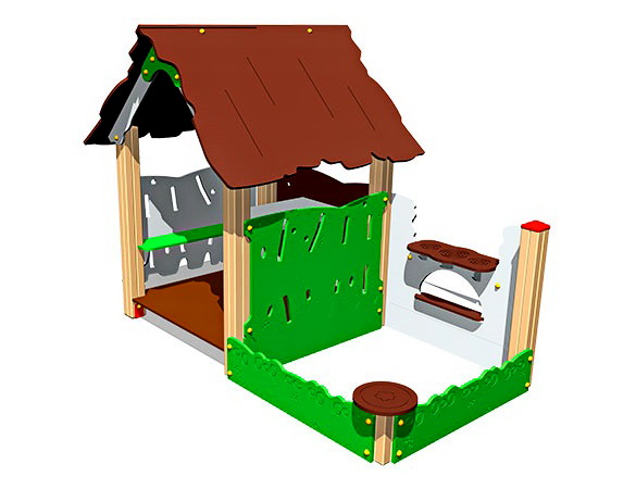 Домик игровой ZION Хижина с песочницей (ИМ113)