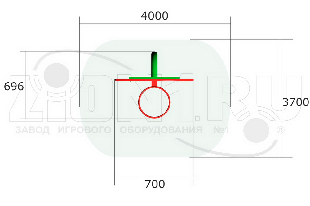 Стойка баскетбольная детская ZION Малыш (СЭ158)