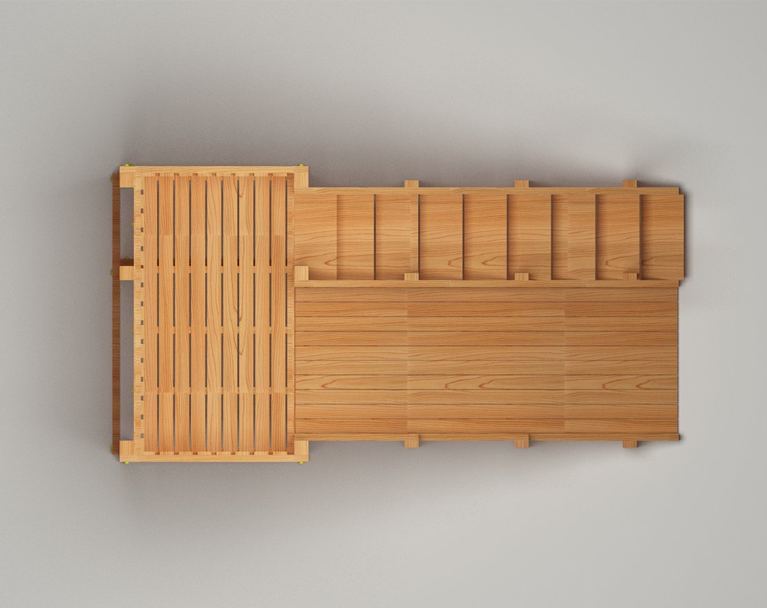 Зимняя горка ЗИМА WOOD-3 Савушка (скат 3 м)
