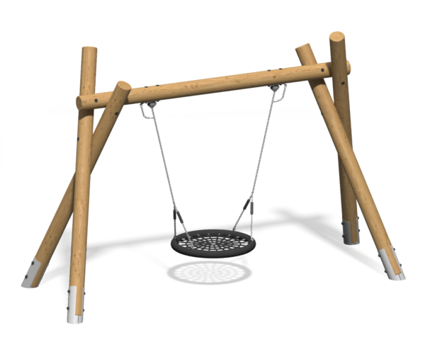 Качели одинарные  для детской площадки Столбушка-гнездо КЧ-33