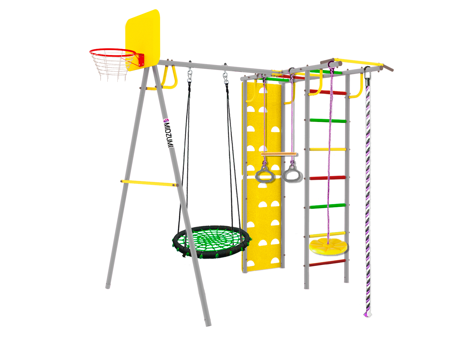 Спортивно-игровой комплекс Midzumi Rainbow Large L (гнездо среднее зеленое)