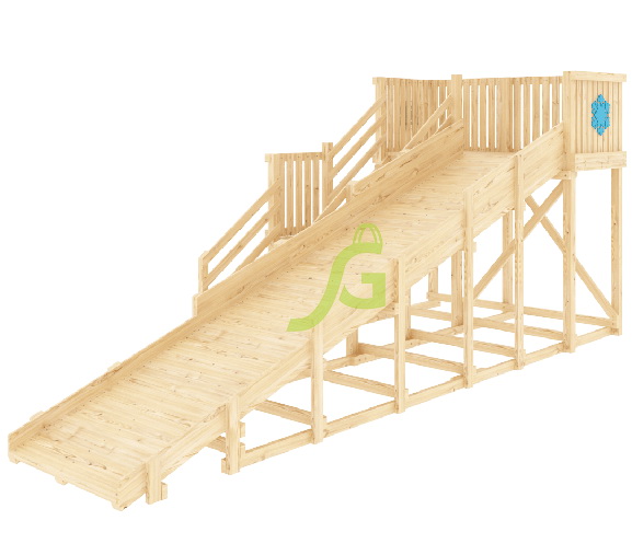 Зимняя горка IgraGrad Snow Fox, скат 5,9 м, без окраски