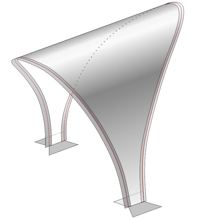 Соединение палаток 3/5 (салатовый, ПУ1000) ЛОТОС