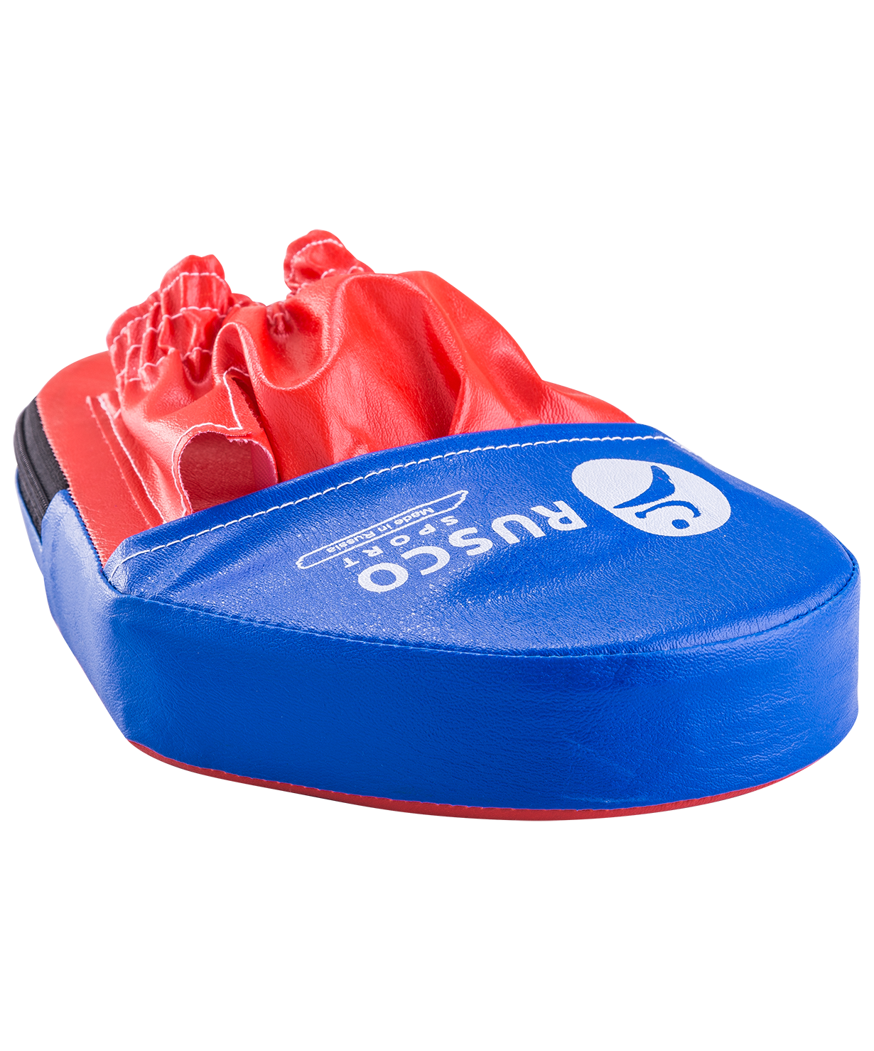 Лапы прямые, кожзам, пара, красный/синий