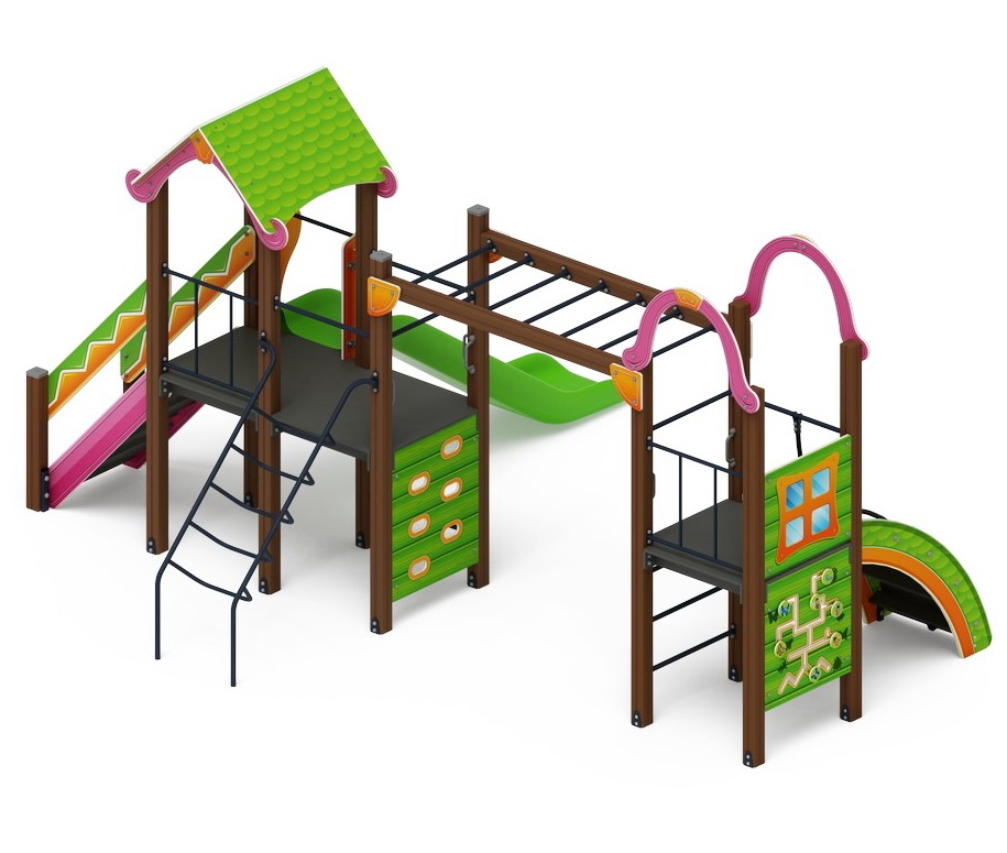 ЛУКОМОРЬЕ детский игровой комплекс ДИК 2.25.09-01 (H=1200)