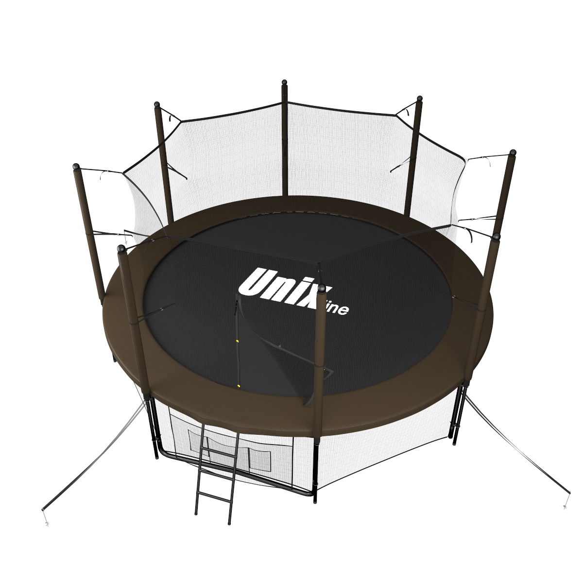 Батут UNIX line 12 ft Black&Brown (inside)