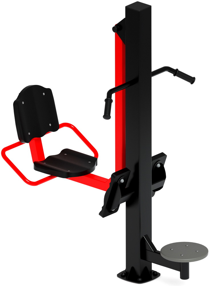 Тренажер уличный ЖИМ НОГАМИ+ ТВИСТЕР (красный) СТ 022-11