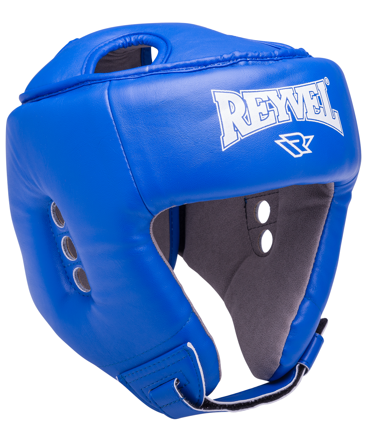 Шлем открытый RV-302, кожзам, синий, L