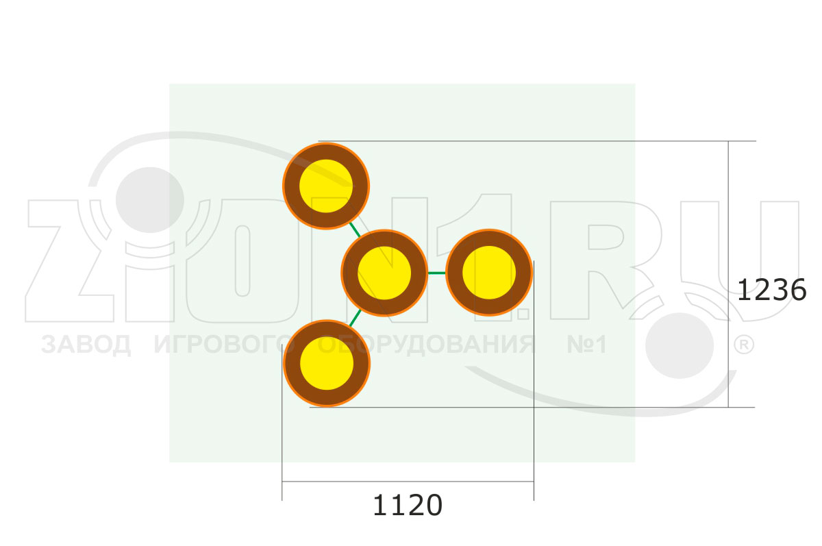 Цветочница парковая ZION ЦВ-3 (СП021)