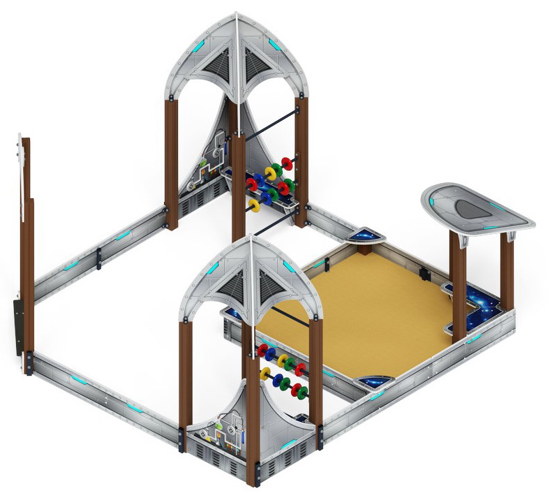 КОСМОПОРТ песочный дворик (Серый) ИО 6.14.02-01