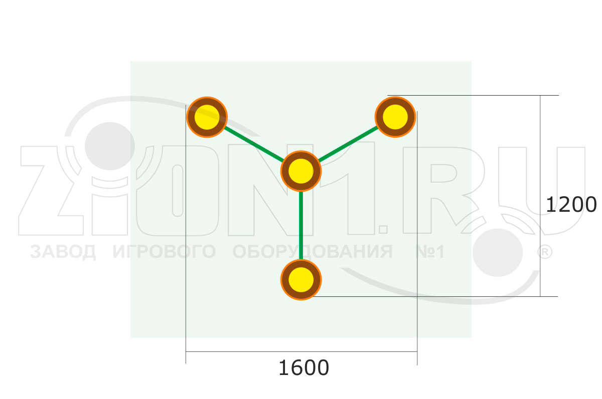 Цветочница парковая ZION ЦВ-2 (СП020)