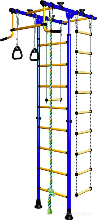 Детский спортивный комплекс ДСКМ "Комета-1" ЭКОНОМ (ДСКМ-2-8.00.Т.490.01-08) сине/жёлтый
