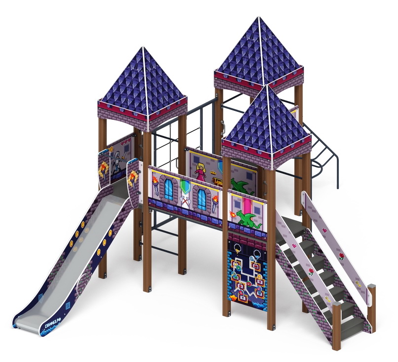 ЗАМОК детский игровой комплекс ДИК 2.18.05-03 (H=1500)