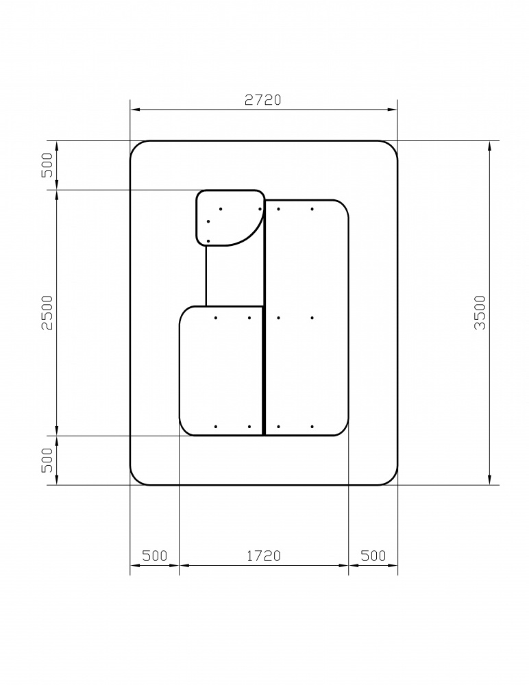 ДОМИК С ЧАСАМИ (Город) для детской площадки МФ 10.01.09-03