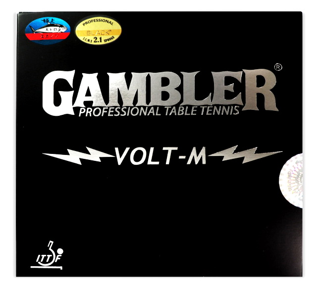 Накладка на ракетку для настольного тенниса GAMBLER Volt m hard 2,1 black