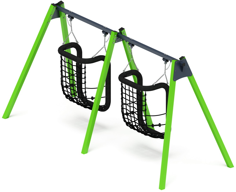 Качели М2 двойные ИО 12.М.08.08.01-02 (зеленый)