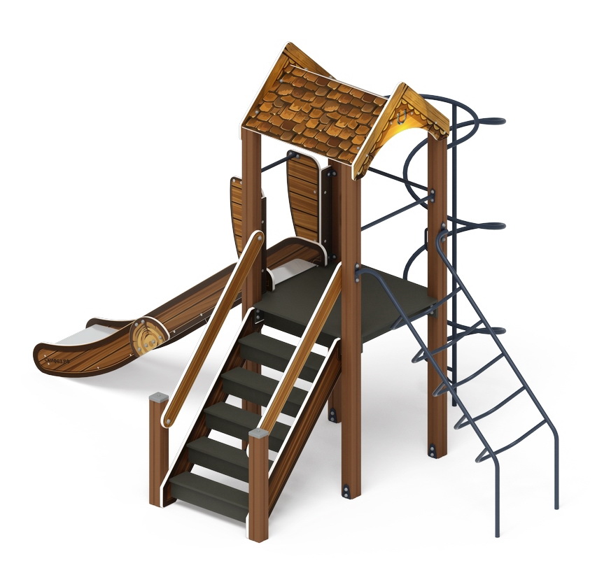 ИГРАЙТЕ С НАМИ (Эко) детский игровой комплекс ДИК 2.01.1.04-02 (Н=1200)