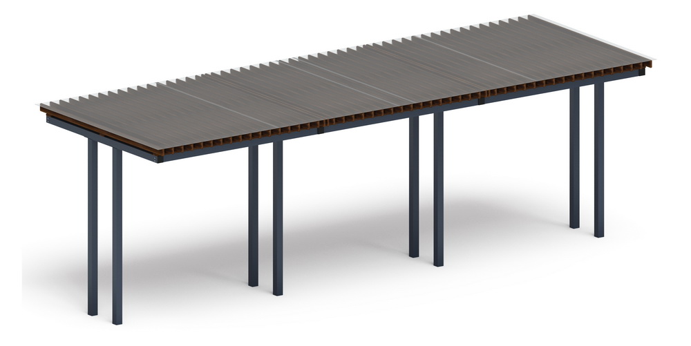 Пергола Тент (прямая) МФ 77.04.03 /с поликарбонатом/