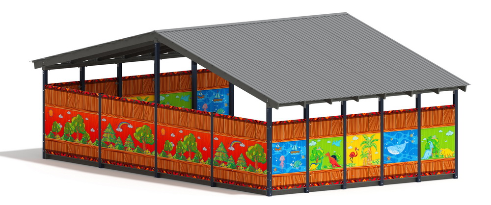 Теневой навес (Карандаши) МФ 70.8.5-09