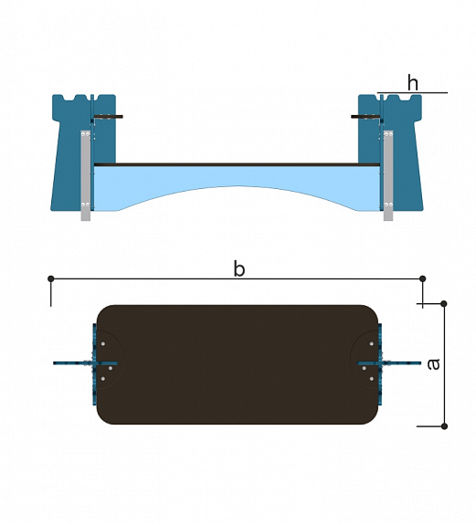 Скамейка без спинки Romana 057.55.00
