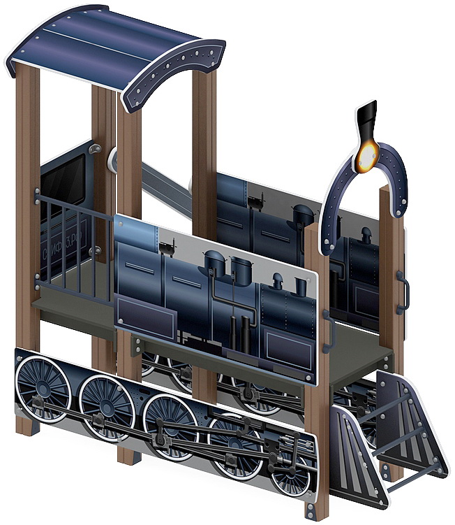 ПАРОВОЗИК МИНИ игровая форма МФ 10.03.05-11