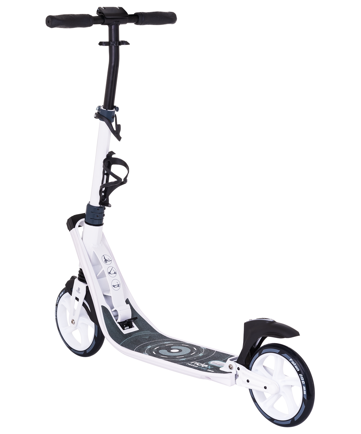 Самокат 2-х колесный Foton 200 мм, белый