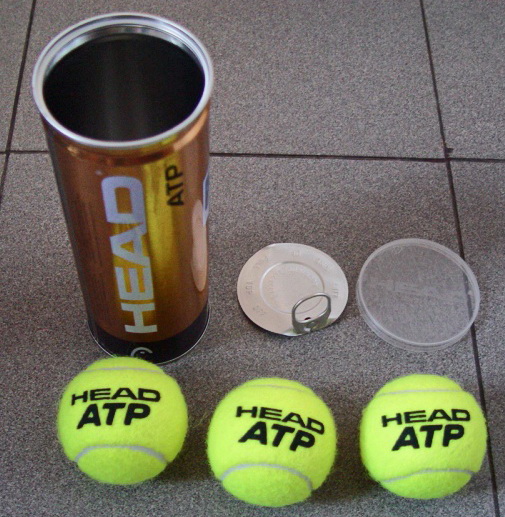 Мяч теннисный HEAD ATP 3B, нат. резина, сукно (11.400)