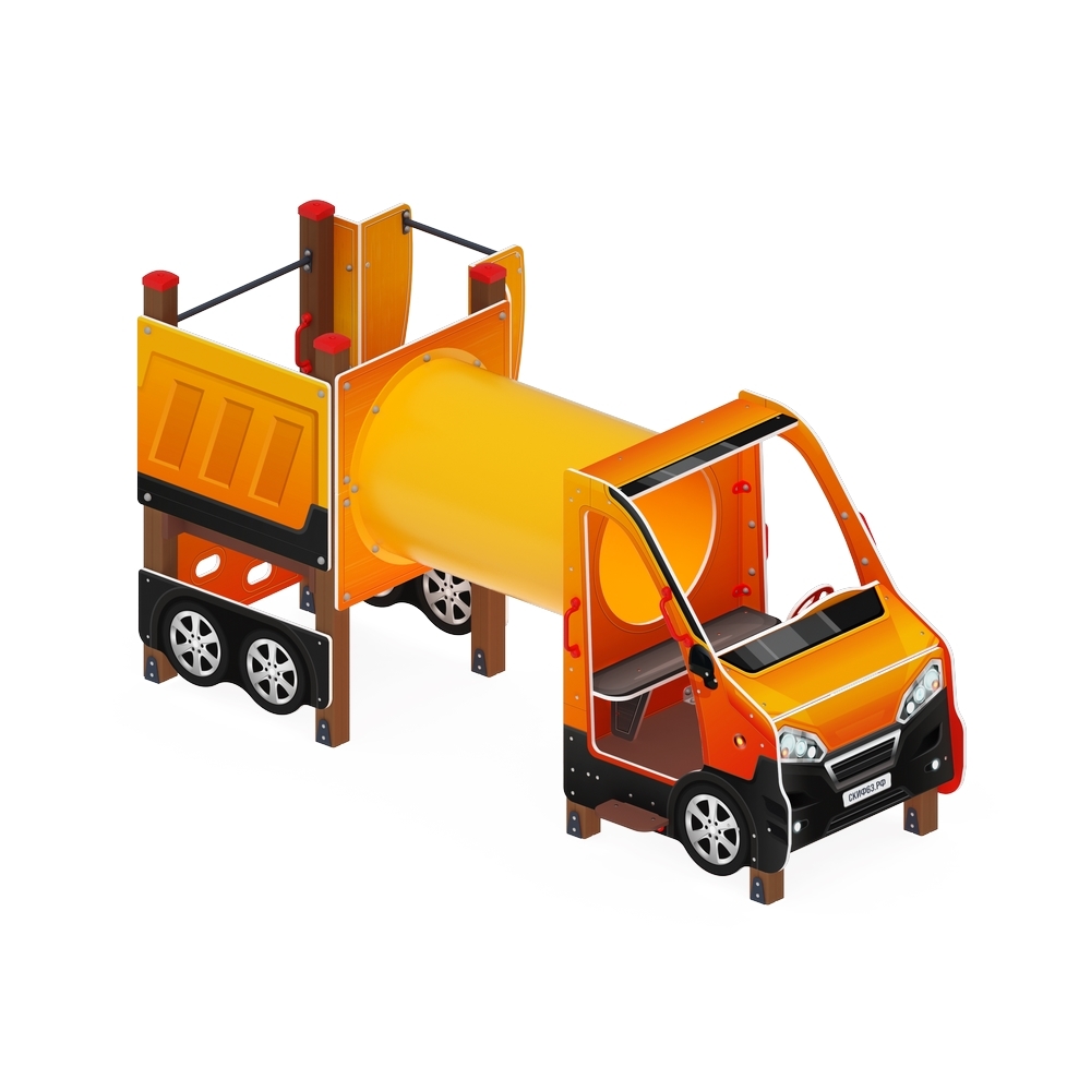 МАШИНКА С ГОРКОЙ тип 3 детский игровой комплекс ДИК 1.03.1.03-01 (H=750)