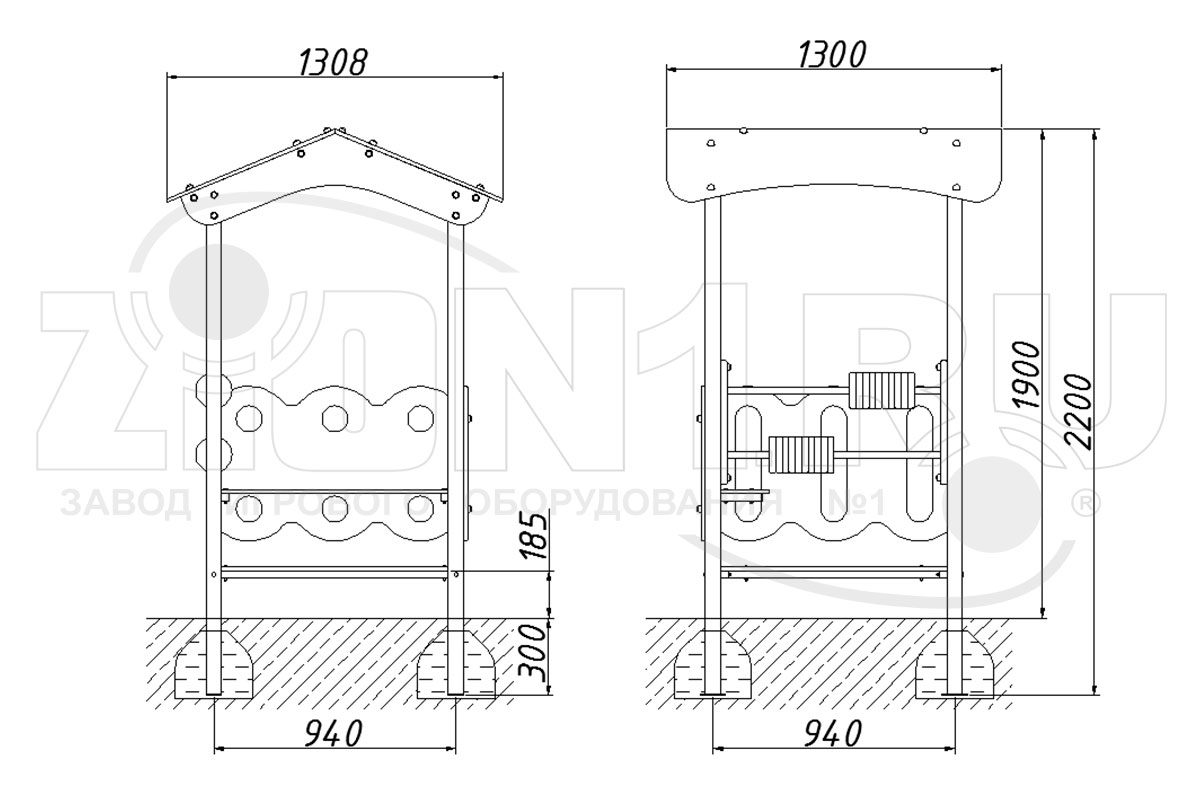 Детский игровой домик ZION Беседка (ИМ097)