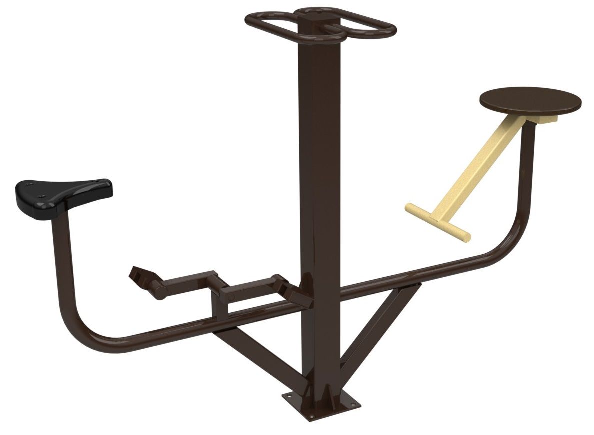 Тренажер для улицы Велосипед + твистер сидя Air Gym YT95