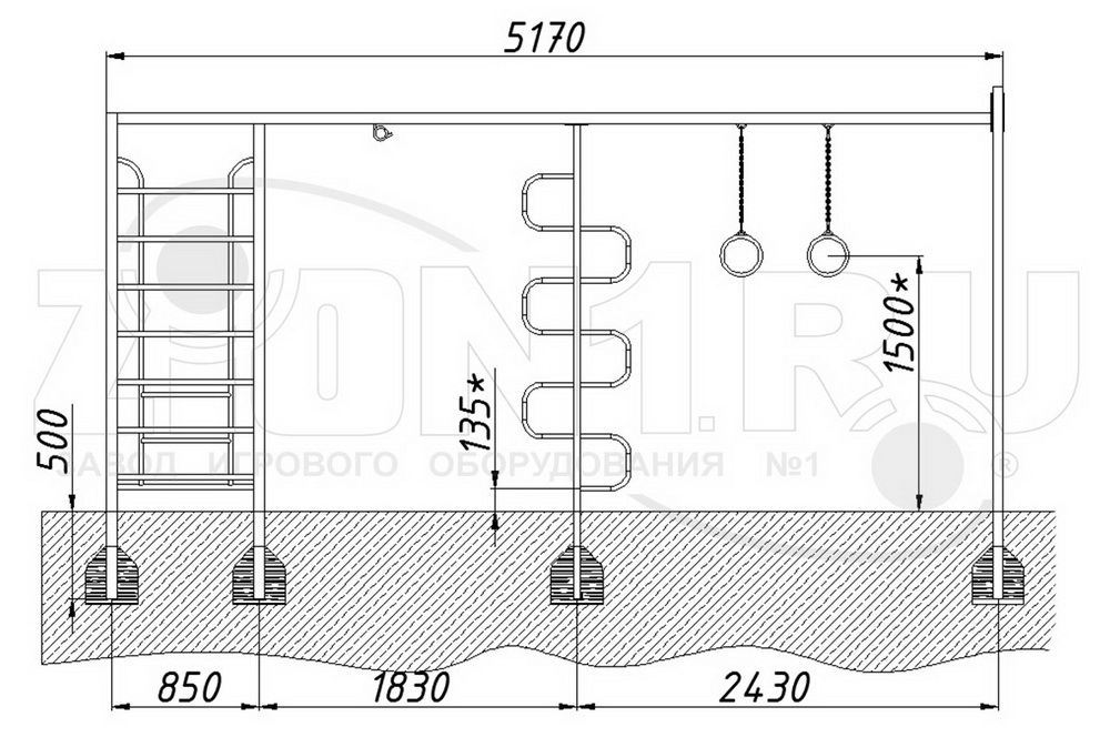 Спортивный комплекс ZION СГК-1 (КС002)