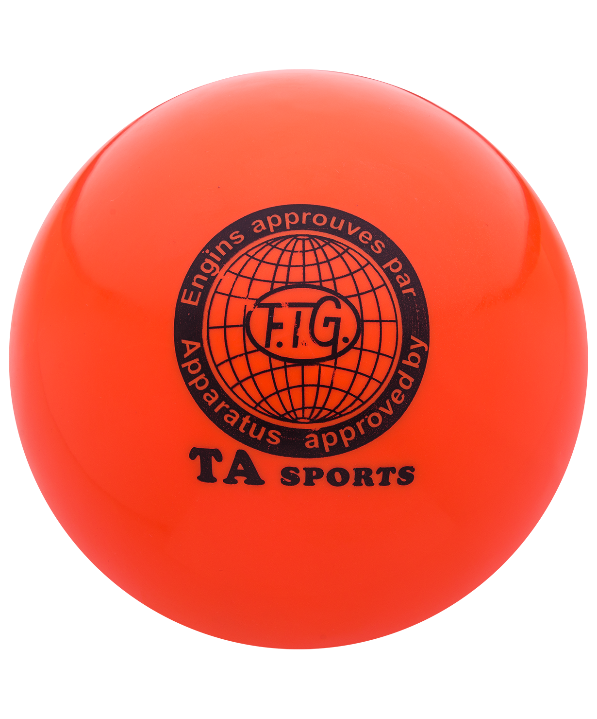 Мяч для художественной гимнастики RGB-101, 19 см, оранжевый