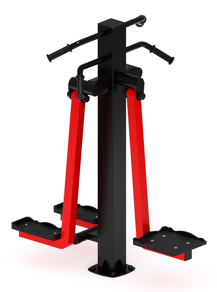 Тренажер уличный ХИПС + МАЯТНИК (красный) СТ 024-11.П