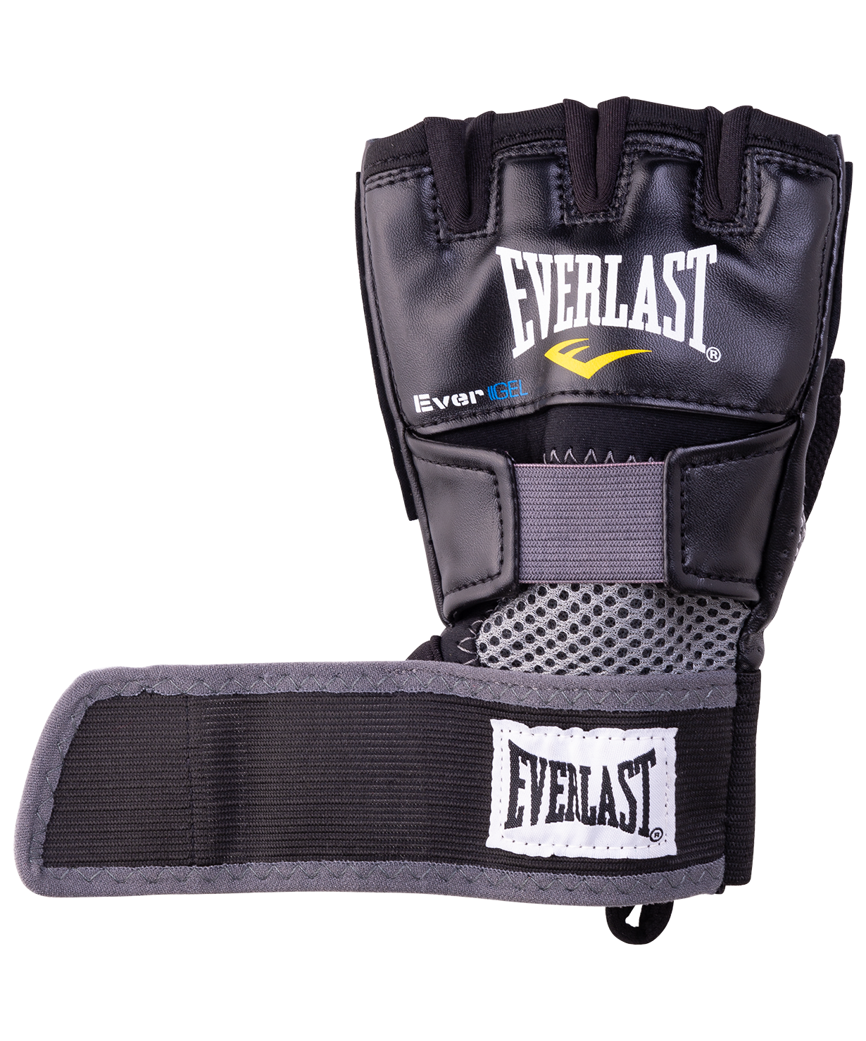 Перчатки снарядные Evergel Weight Lifting 4356BL, к/з, черные/черые