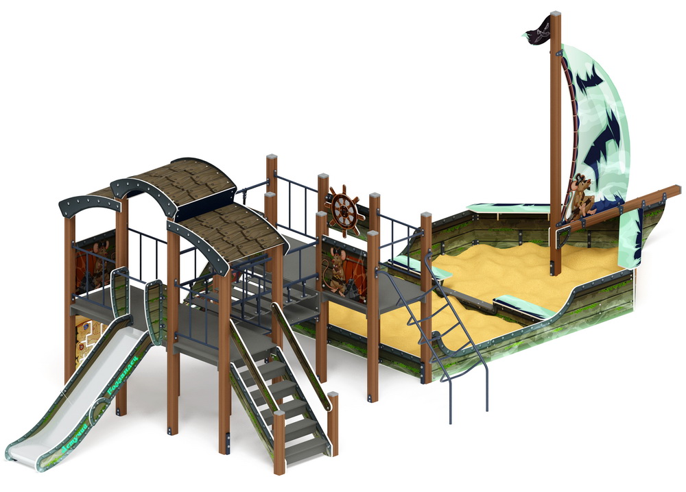 ПАРУСНИК детский игровой комплекс ДИК 2.03.3.02-04 (H=1200)