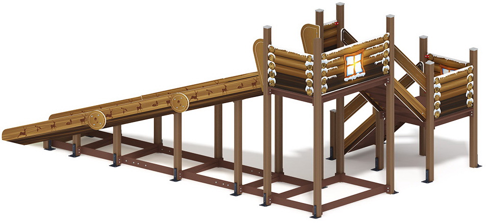 Горка зимняя (Н=2000) (Коричневый) ИО 49.01.02-03