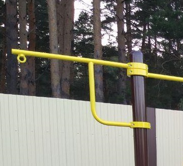 Кронштейн для груши на двух хомутах