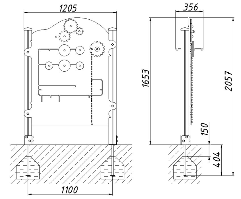 Игровая панель ZION Автосервис (РЭ012)
