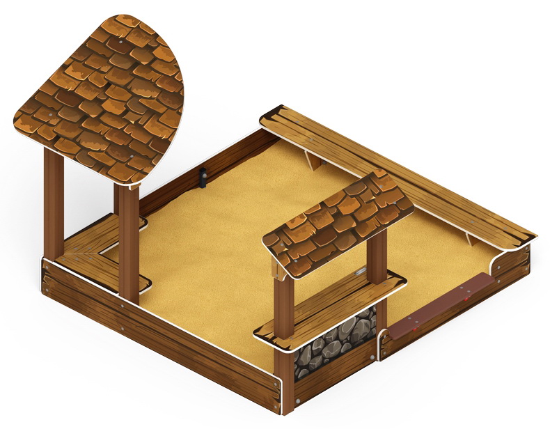 Песочный дворик (Коричневый) ИО 6.01.01-02