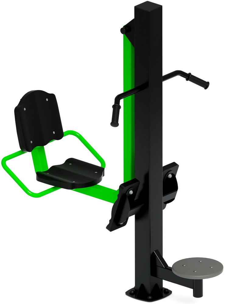 Тренажер уличный ЖИМ НОГАМИ+ ТВИСТЕР (зеленый) СТ 022-12