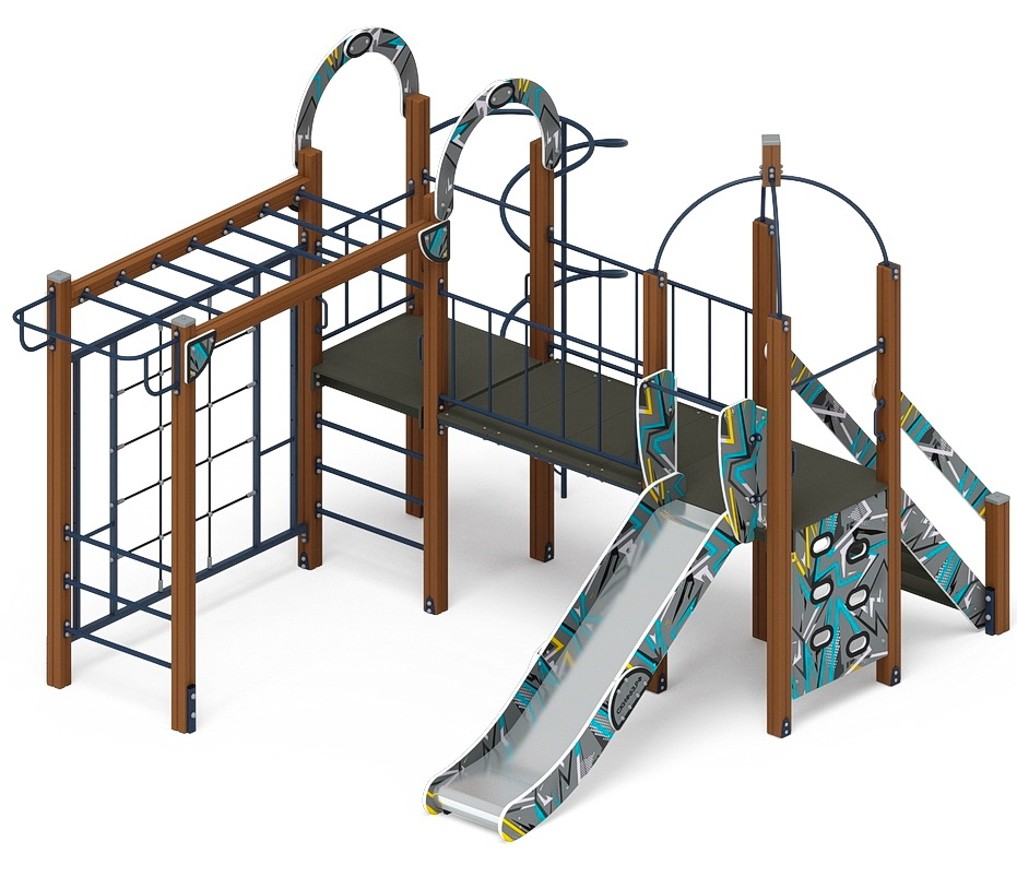 НАВИНА (Техно-голубой) детский игровой комплекс ДИК 2.09.04-01 (Н=1200)