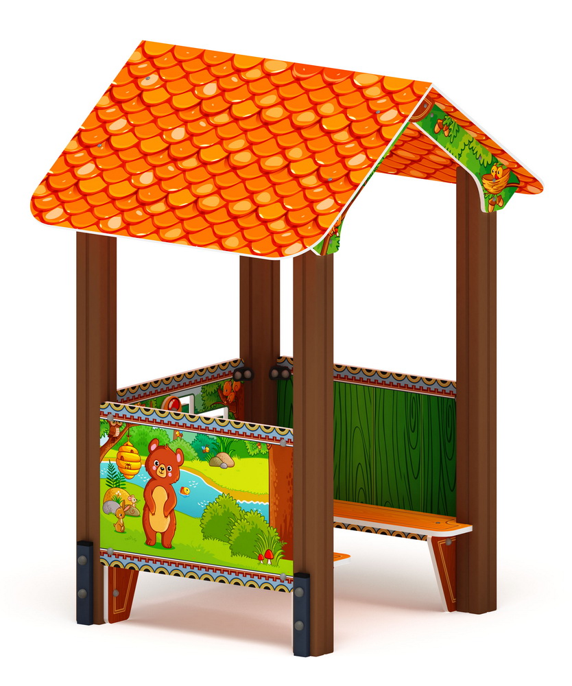 ДОМИК МАЛЫЙ 3 (Полянка) для детской площадки МФ 10.01.03-04