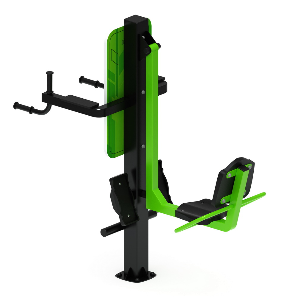 Тренажер уличный ХИПС + МАЯТНИК (зеленый) СТ 023-12