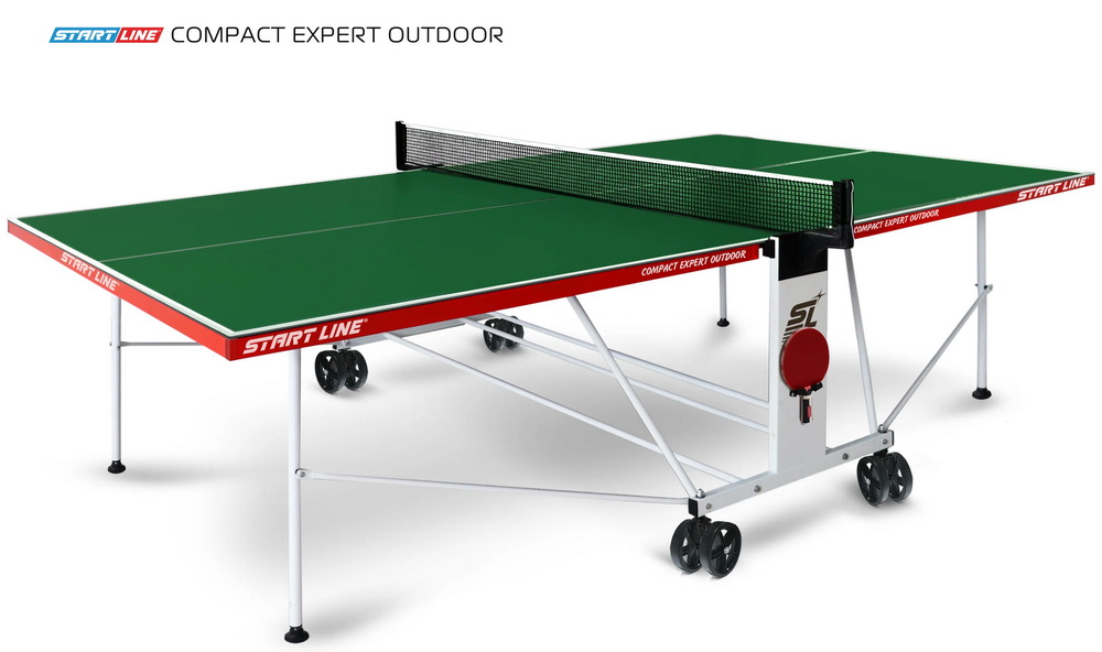 Стол теннисный START LINE Compact EXPERT 6 Всепогодный Зелёный