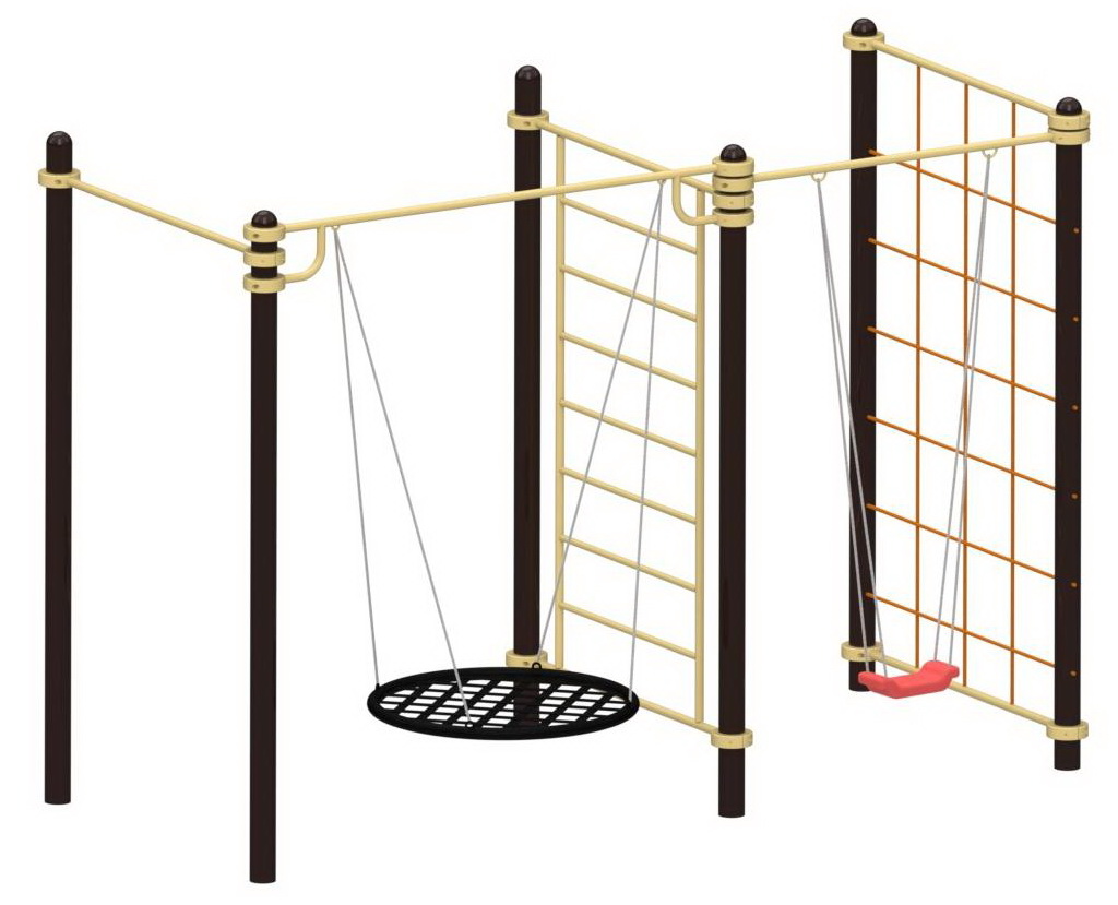 Спортивный комплекс 153 с двумя качелями YSK153